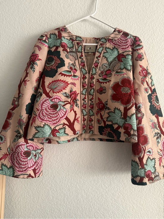 Tuckernuck Other - Tuckernuck Pink Floral Embroidered Jacket & Skirt